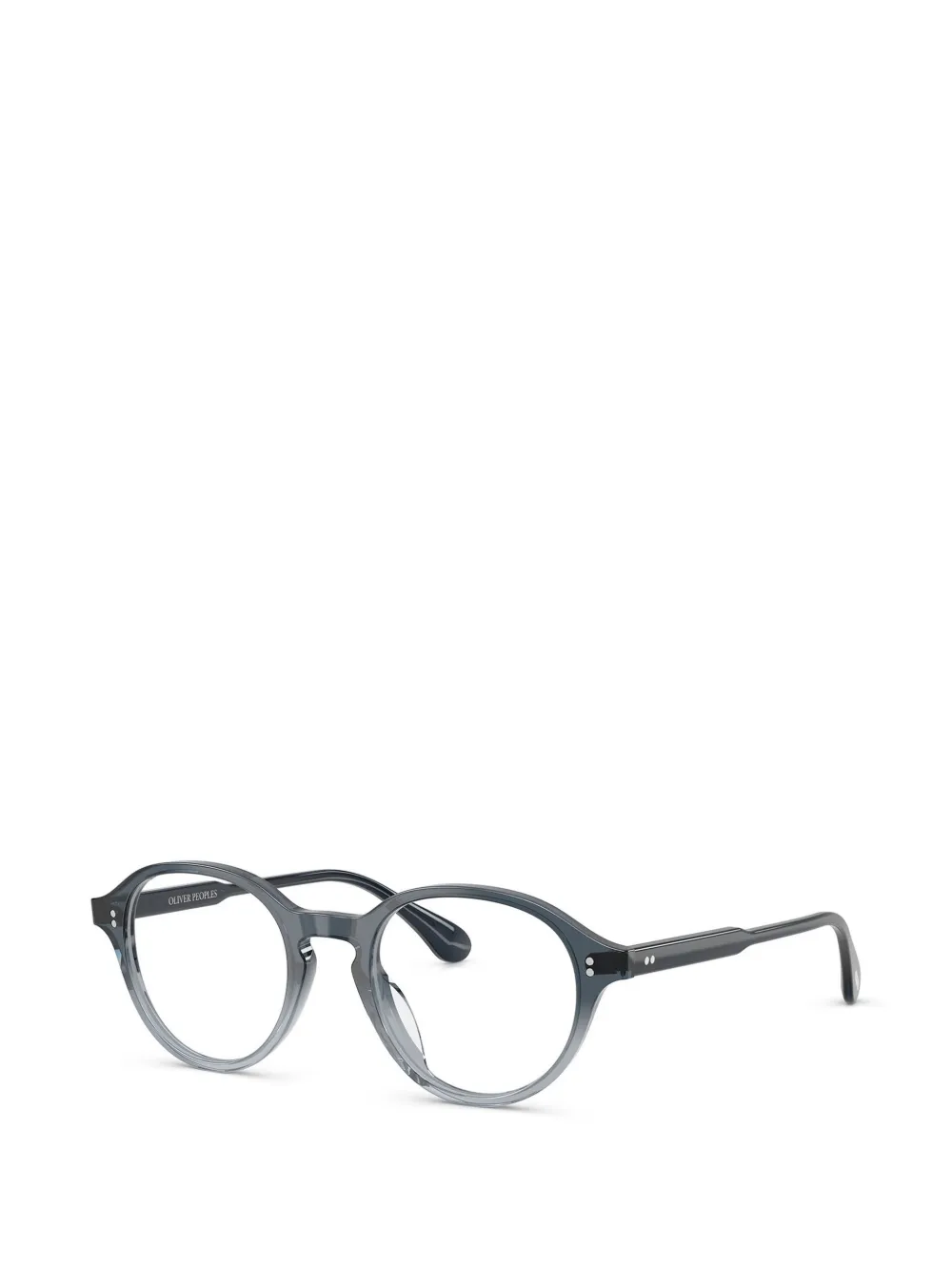 Oliver Peoples 902 bril met rond montuur Blauw