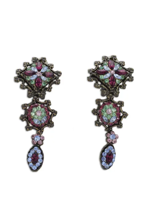 Vintage embellished clip-on earrings