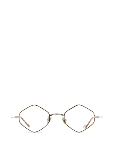 Eyepetizer Leopard geometric-frame glasses