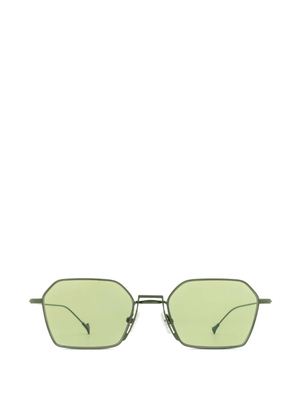 Eyepetizer Milano geometric-frame sunglasses - Verde