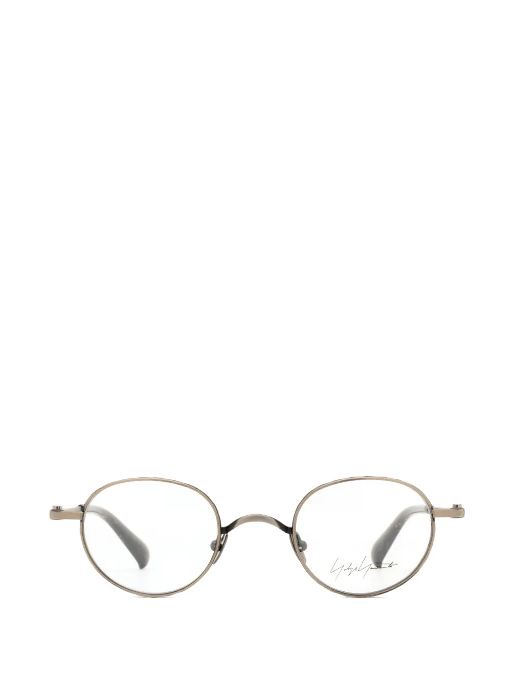 Yohji Yamamoto round-frame glasses - Argento