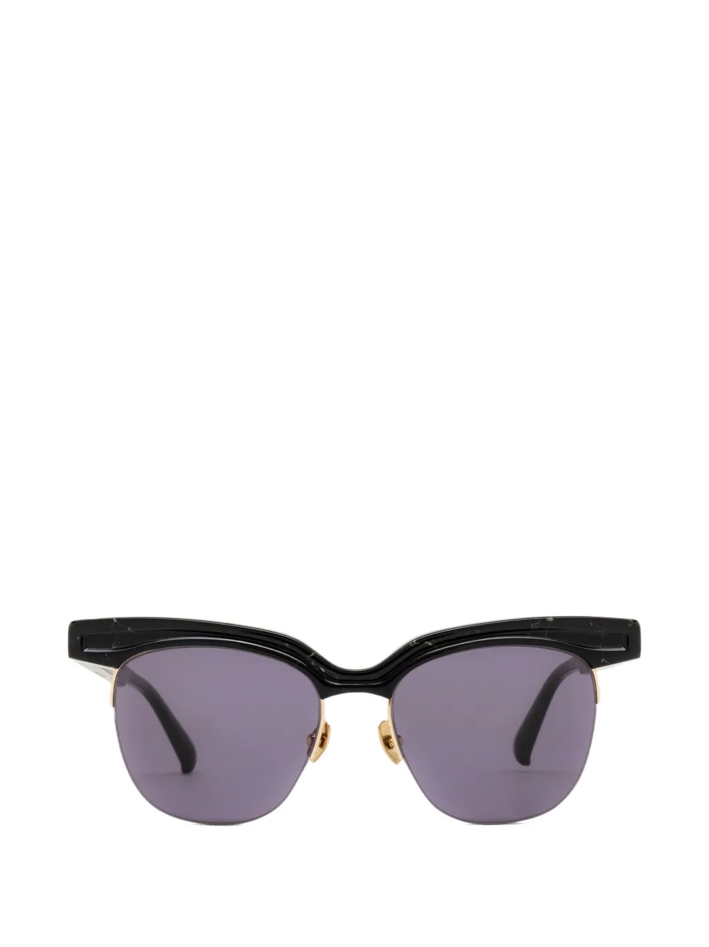 Yohji Yamamoto browline sunglasses - Nero