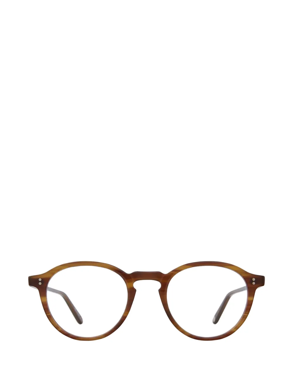 Garrett Leight Stanton round-frame glasses - Marrone