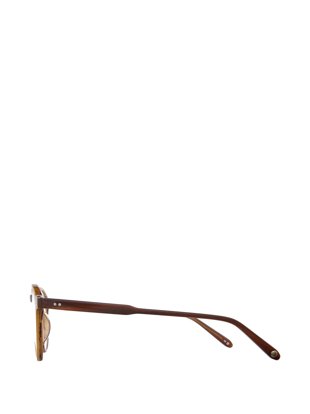 Garrett Leight Stanton bril met rond montuur Bruin