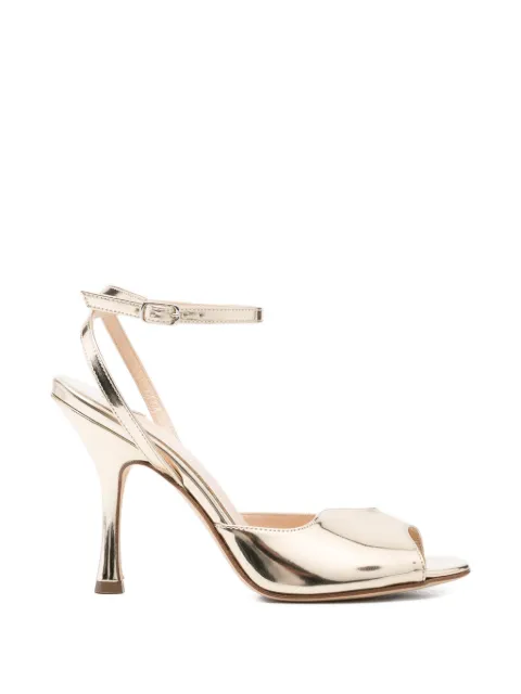 Anna F. metallic peep-toe sandals