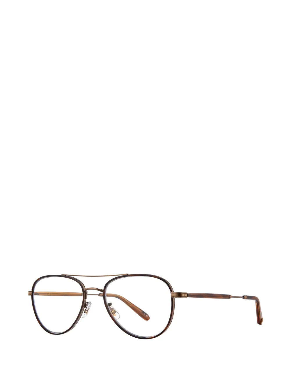 Garrett Leight Linnie bril met piloten montuur Bruin