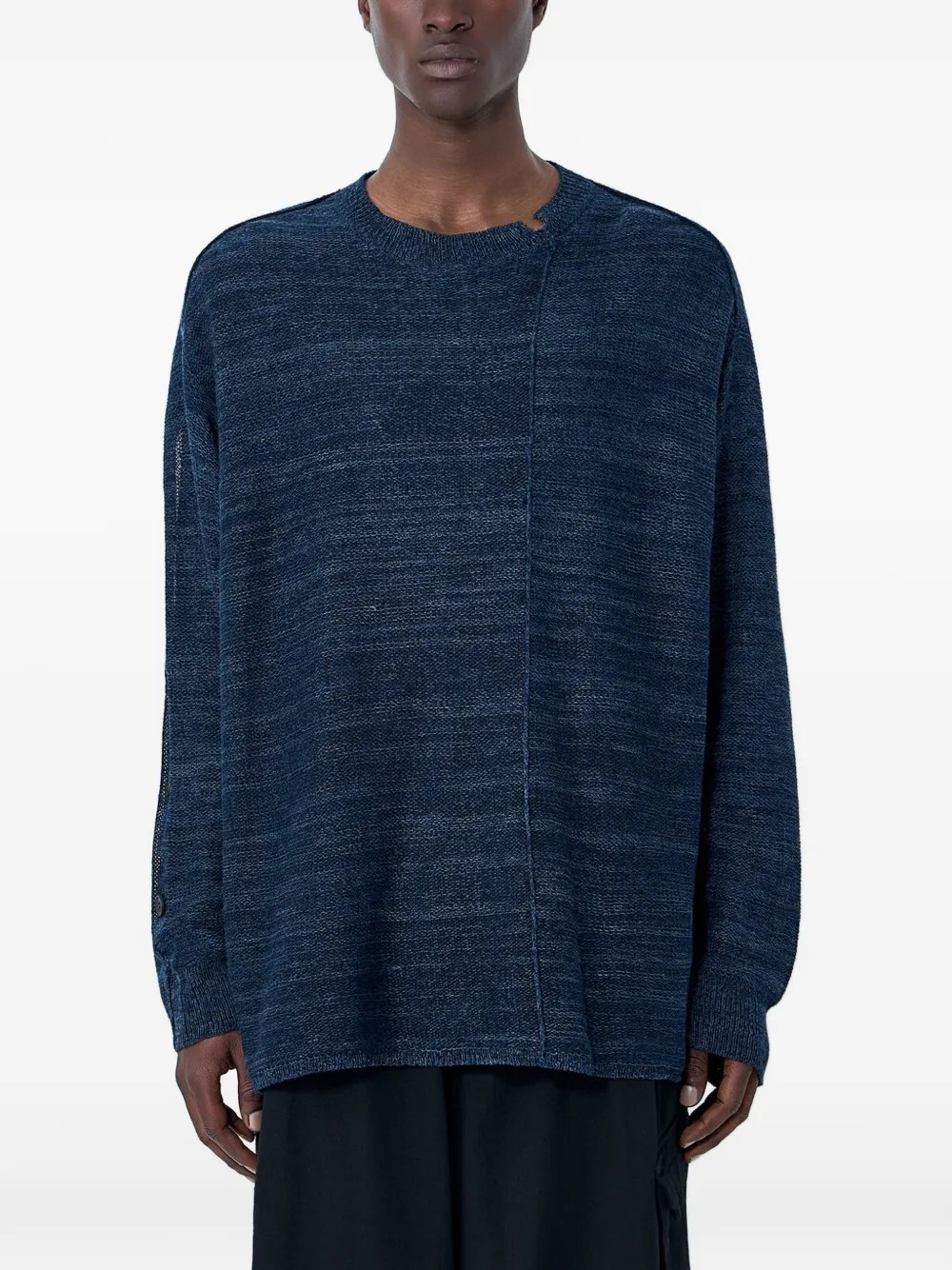 Yohji Yamamoto long-sleeve sweater - Blau