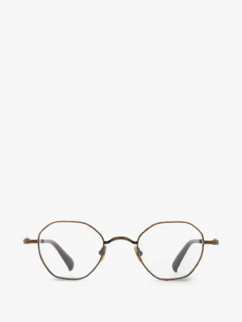 Yohji Yamamoto geometric-frame titanium glasses