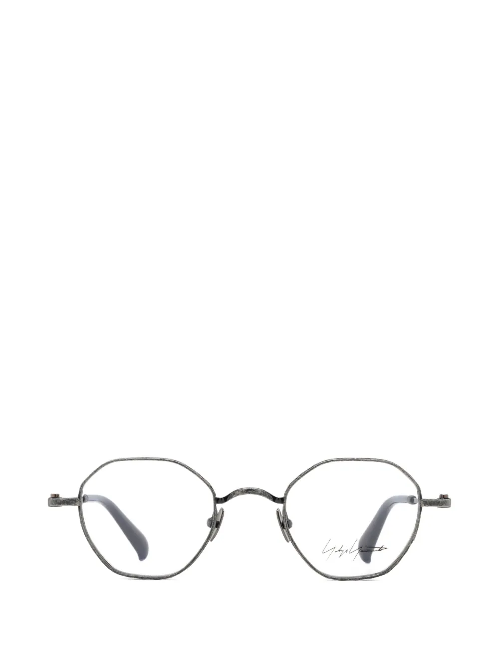 Yohji Yamamoto geometric-frame glasses - Grigio