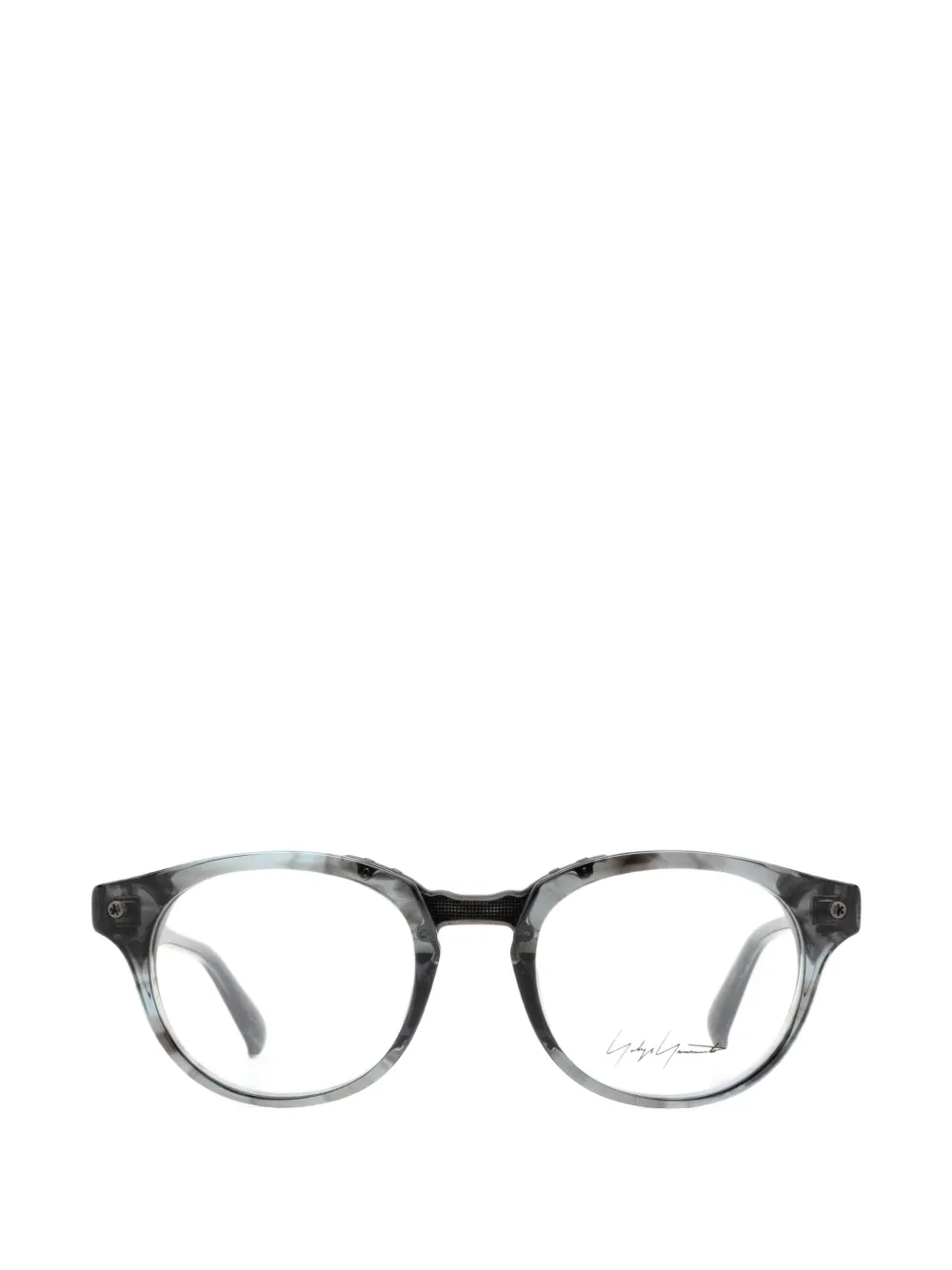 Yohji Yamamoto round-frame glasses - Grigio
