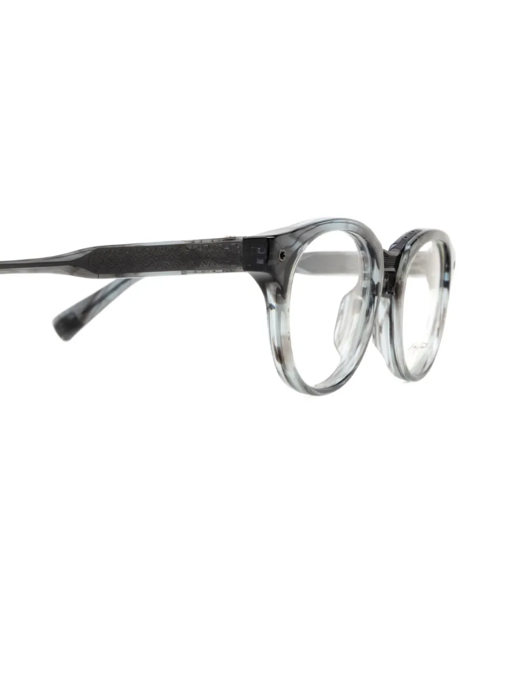 Yohji Yamamoto Bril met rond montuur Grijs