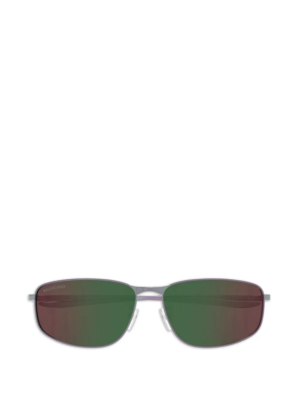 Balenciaga Eyewear Occhiali da sole rettangolari - Argento