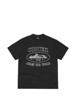 CORTEIZ logo-print T-shirt | Black | FARFETCH JO