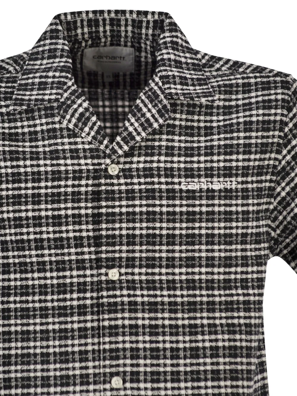 Carhartt WIP Kander geruit katoenen overhemd Zwart