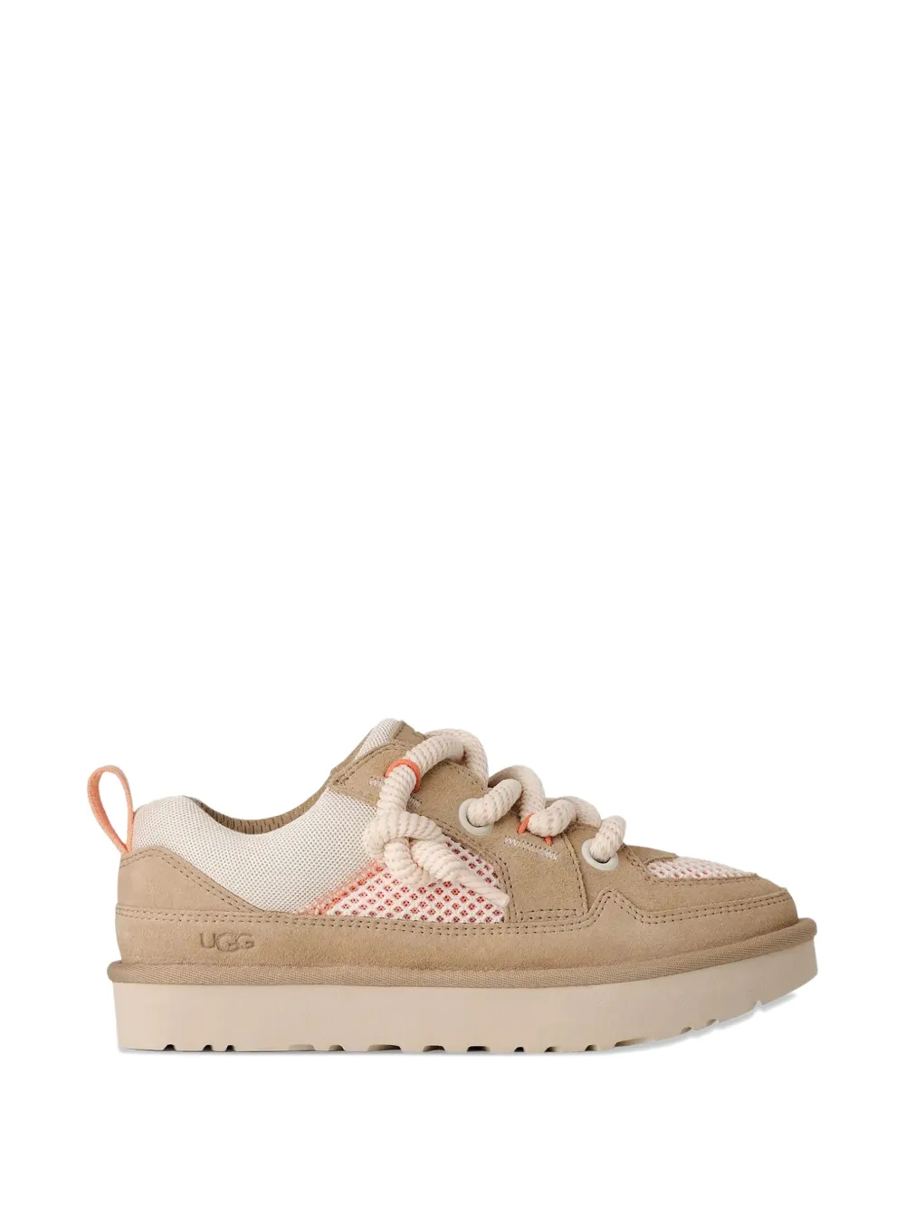 Ugg Lowmel Rope-detail Suede Sneakers In Brown