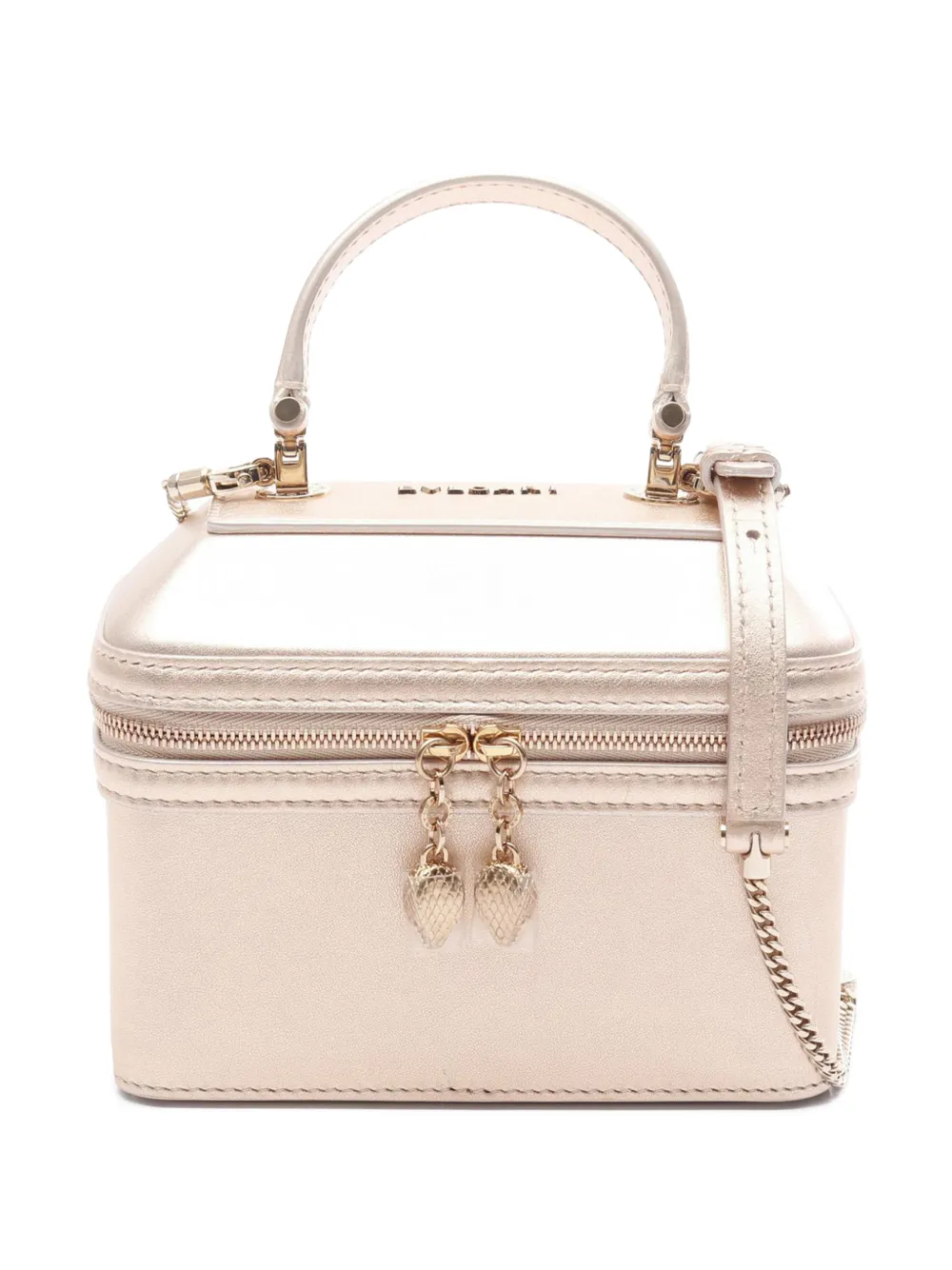 Bvlgari Pre-Owned 2010-2026 Leather Serpenti Forever Jewelry Box crossbody bag - Oro