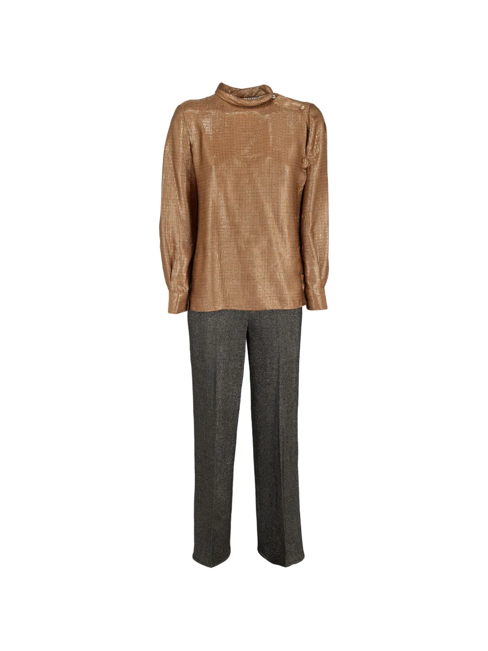 Gianfranco Ferré Pre-Owned embellished trousers (set of two) - Grigio