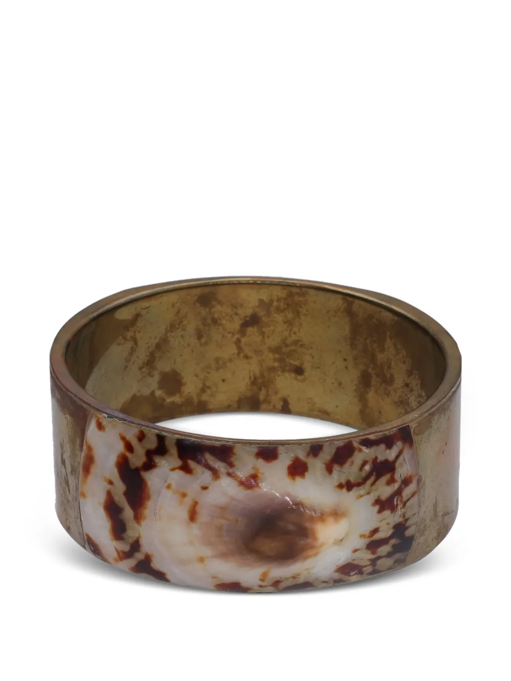 Vintage Seashell bangle bracelet - Gold