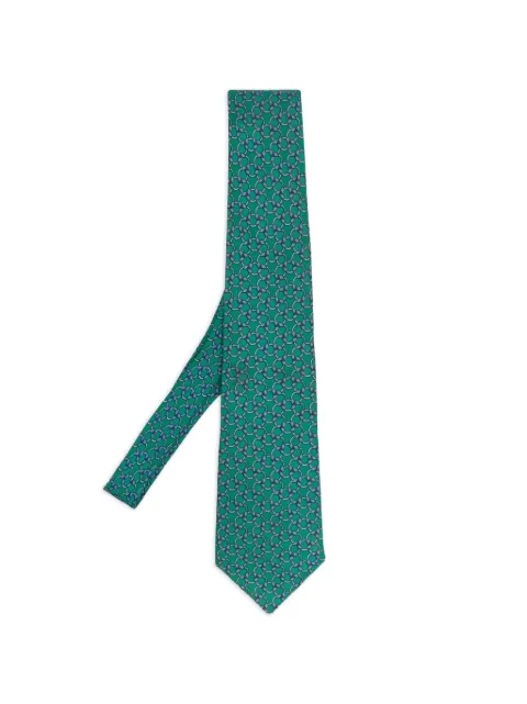 Hermès Pre-Owned patterned-jacquard tie