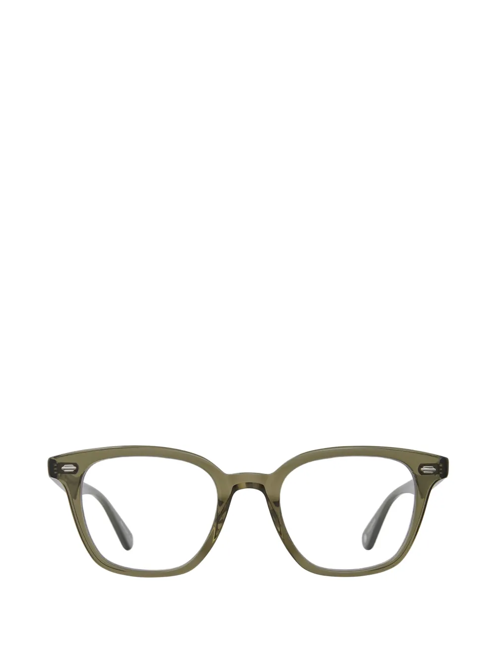 Garrett Leight Zac square-frame glasses - Verde