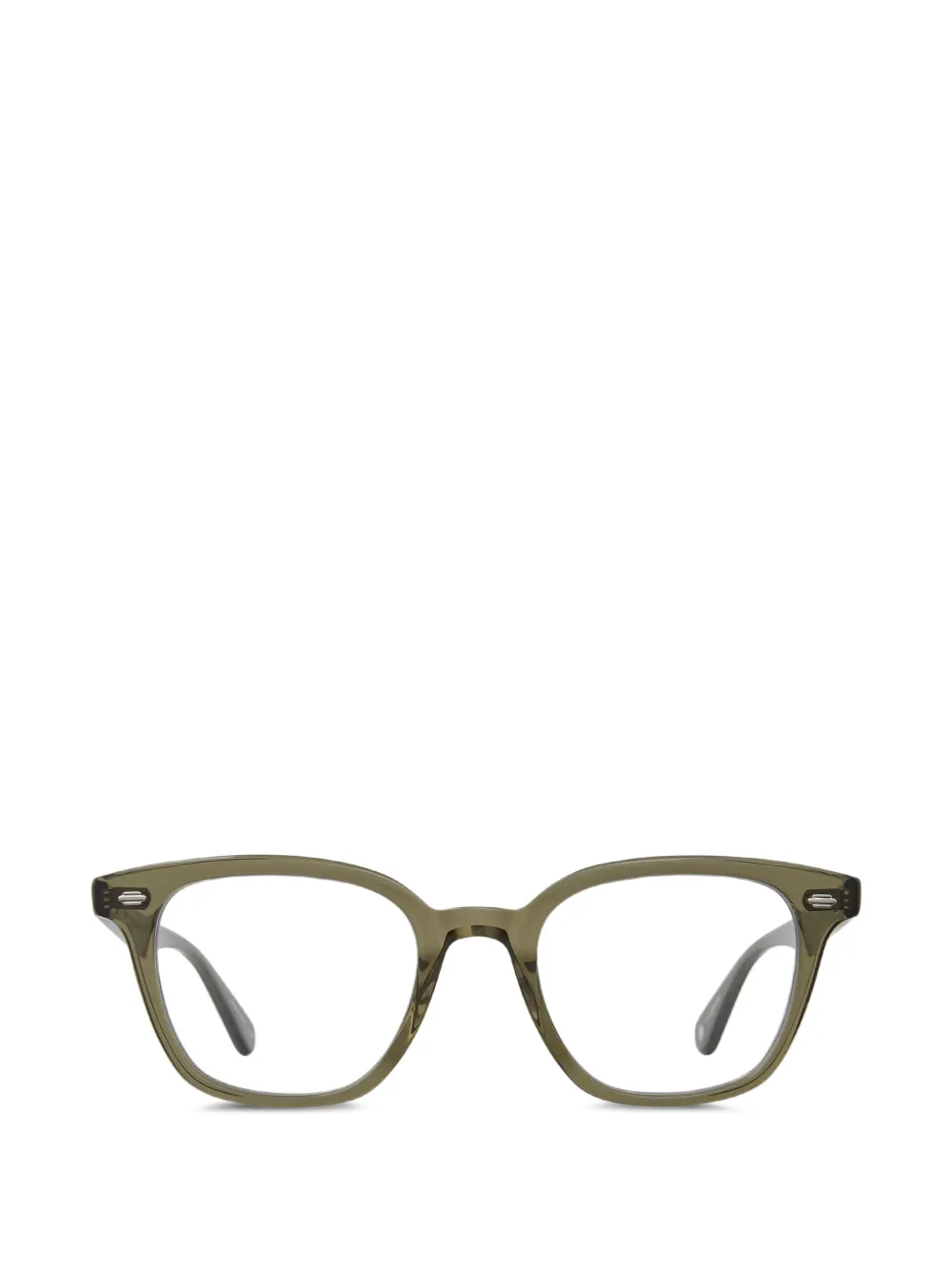 Garrett Leight Zac square-frame glasses - Verde