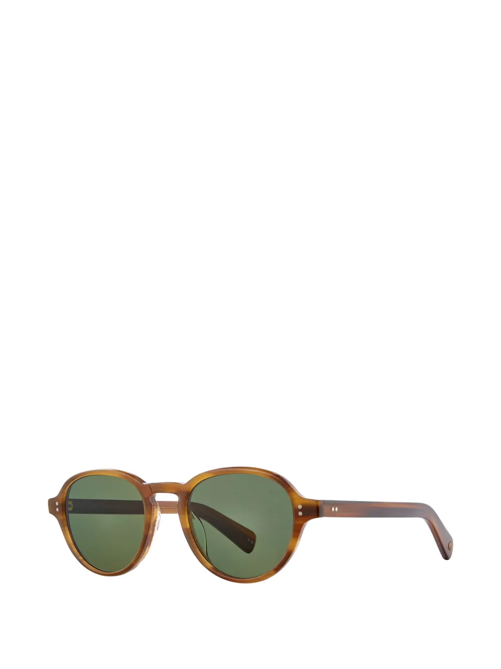 Garrett Leight Casillas zonnebril met rond montuur Bruin