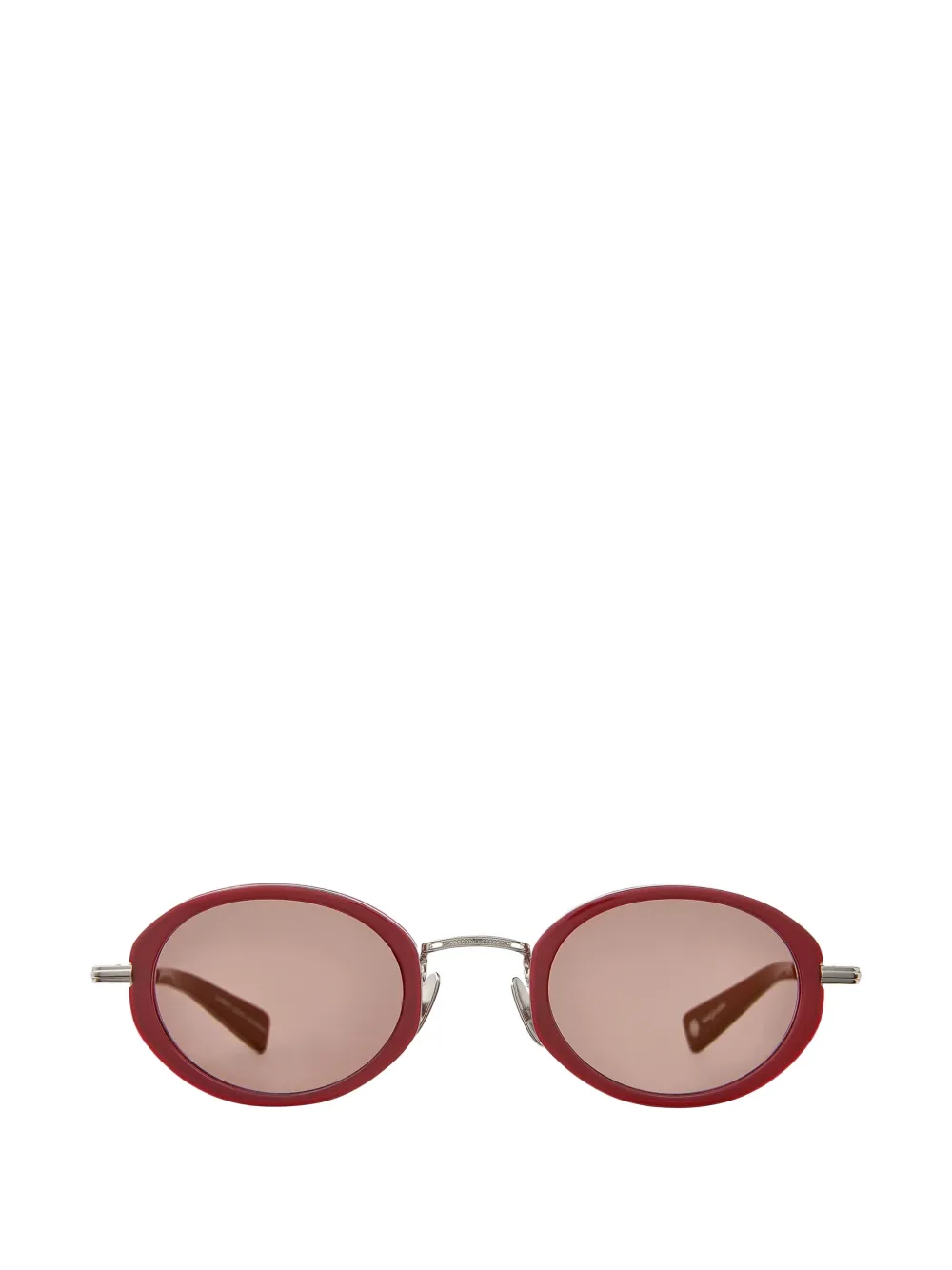 Garrett Leight Alper oval-frame sunglasses - Rosso