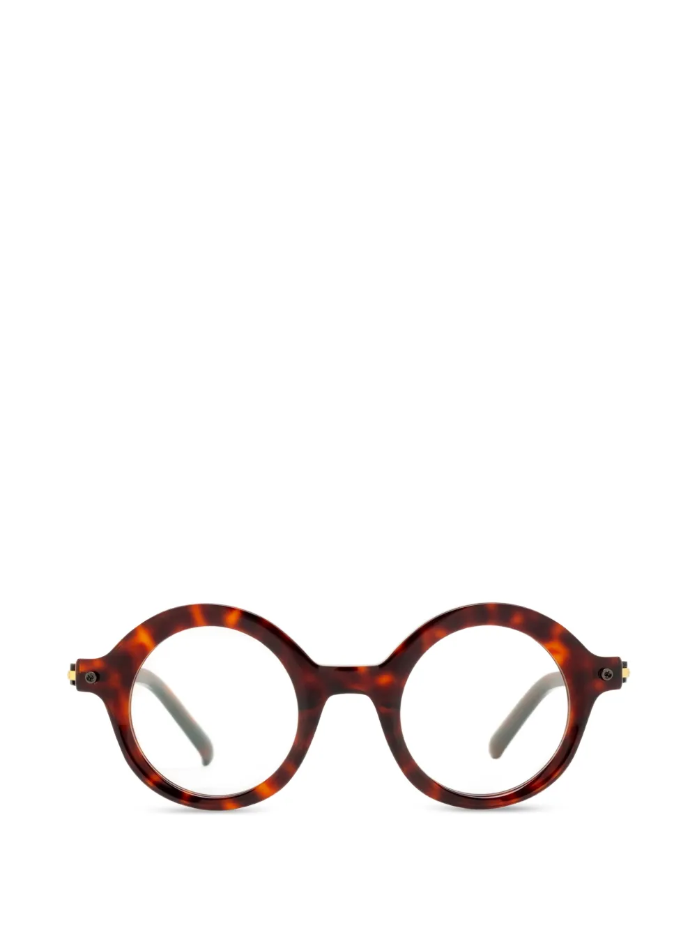 Yohji Yamamoto round-frame glasses - Marrone