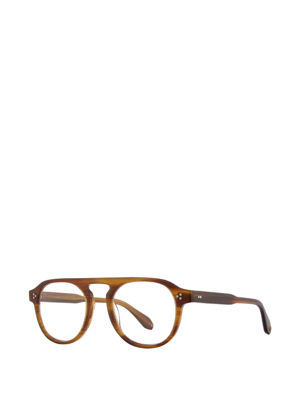 Garrett Leight Harding II bril met piloten montuur Bruin