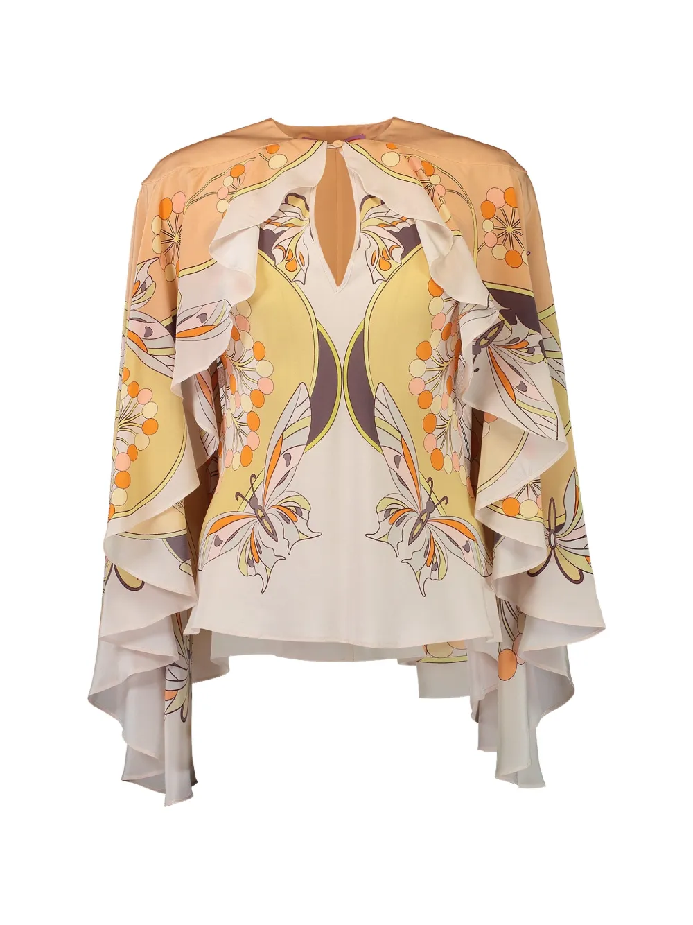 La DoubleJ Magic ruffled top - Toni neutri