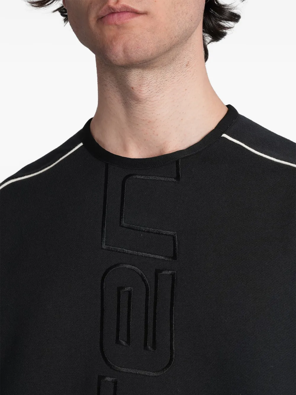 FEAR OF GOD ESSENTIALS trui met logo-reliëf Zwart