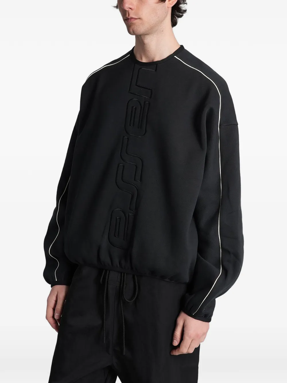 FEAR OF GOD ESSENTIALS trui met logo-reliëf Zwart