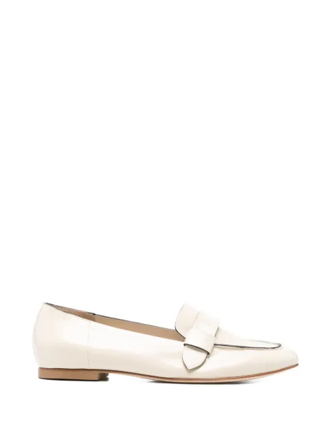Anna F. patent-finish almond-toe loafers