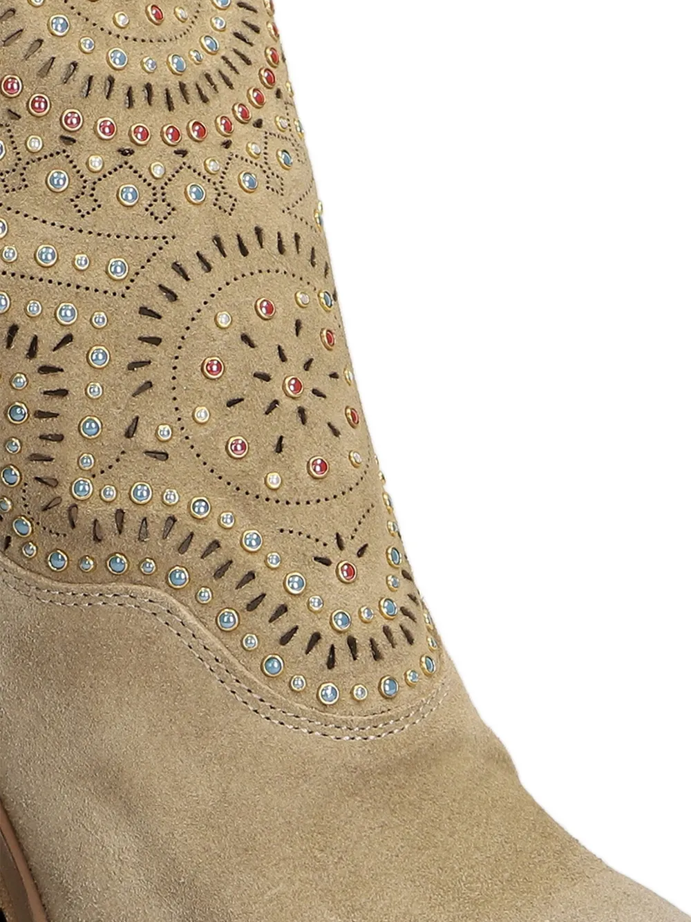 Metisse suede ankle boots Beige