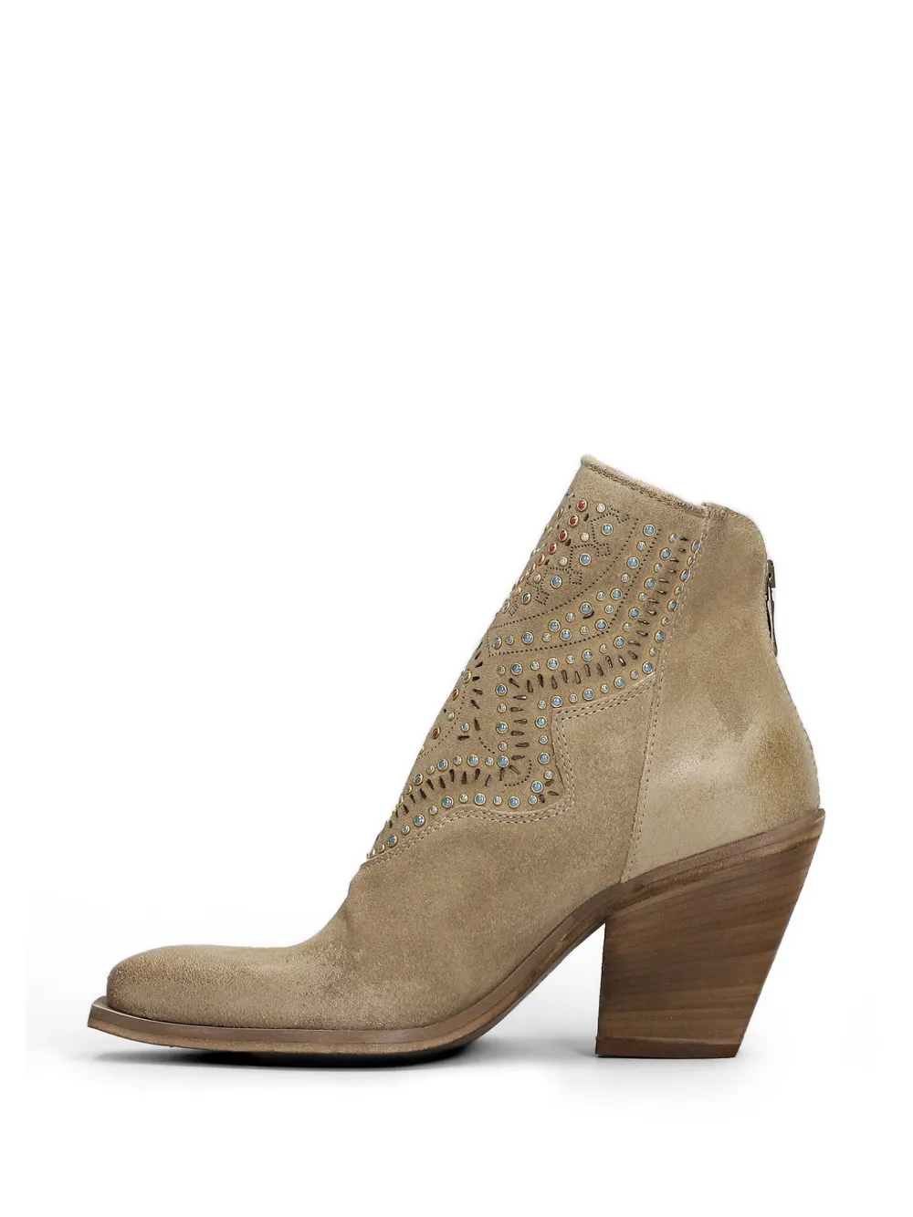 Metisse suede ankle boots Beige