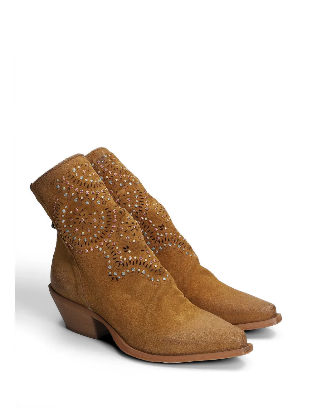 Metisse suede ankle boots Beige