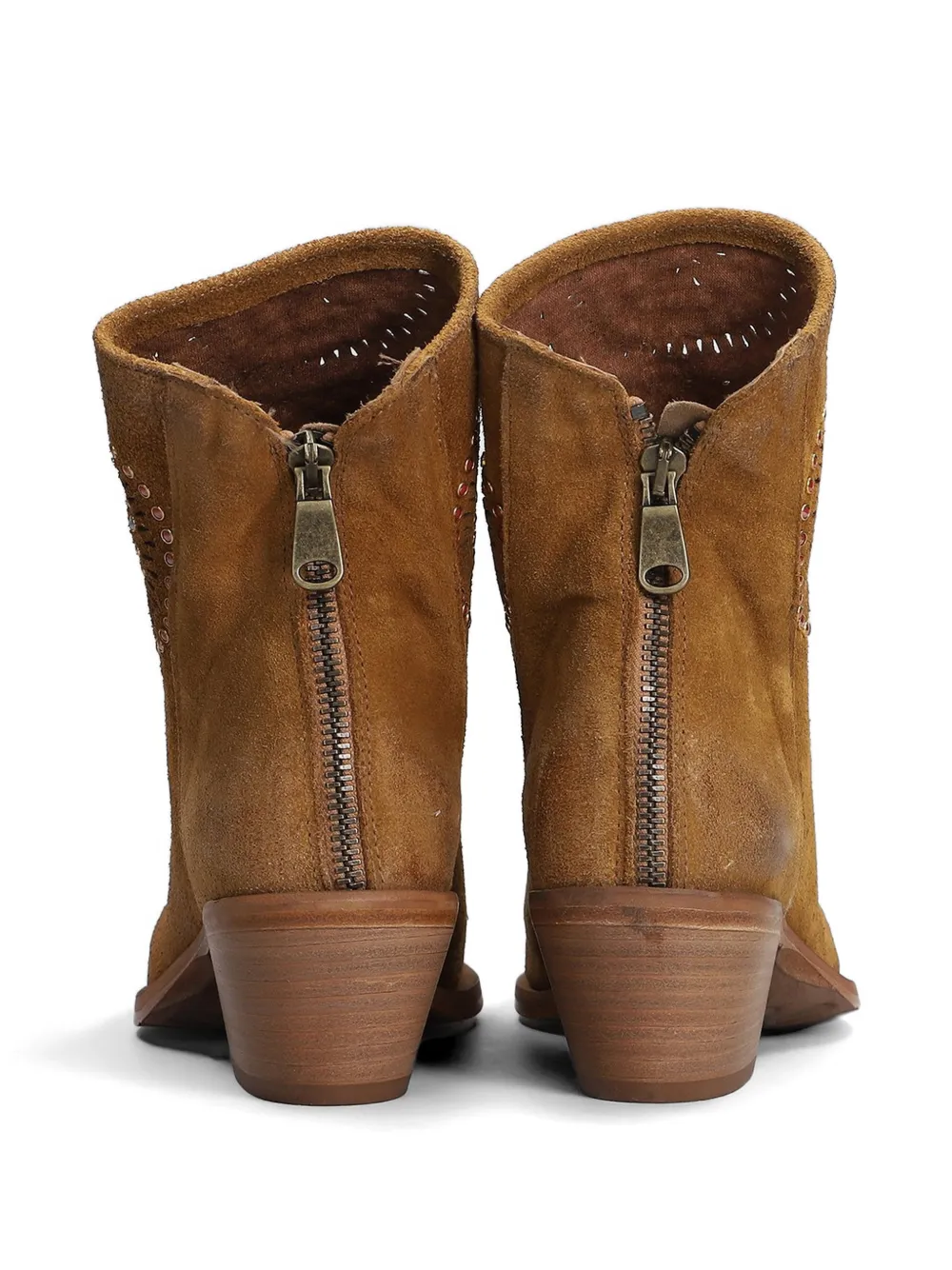 Metisse suede ankle boots Beige