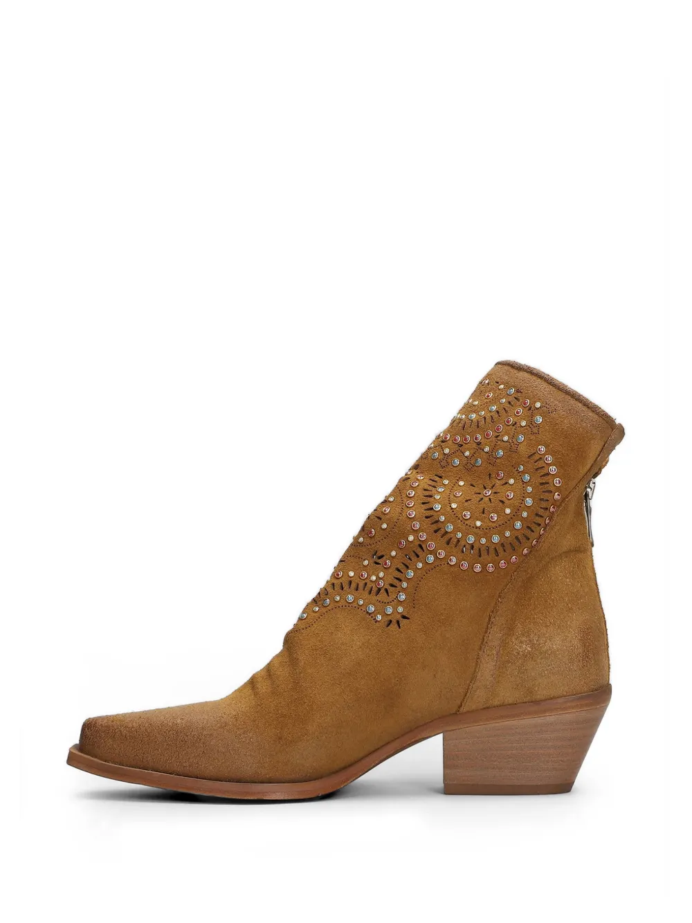 Metisse suede ankle boots Beige