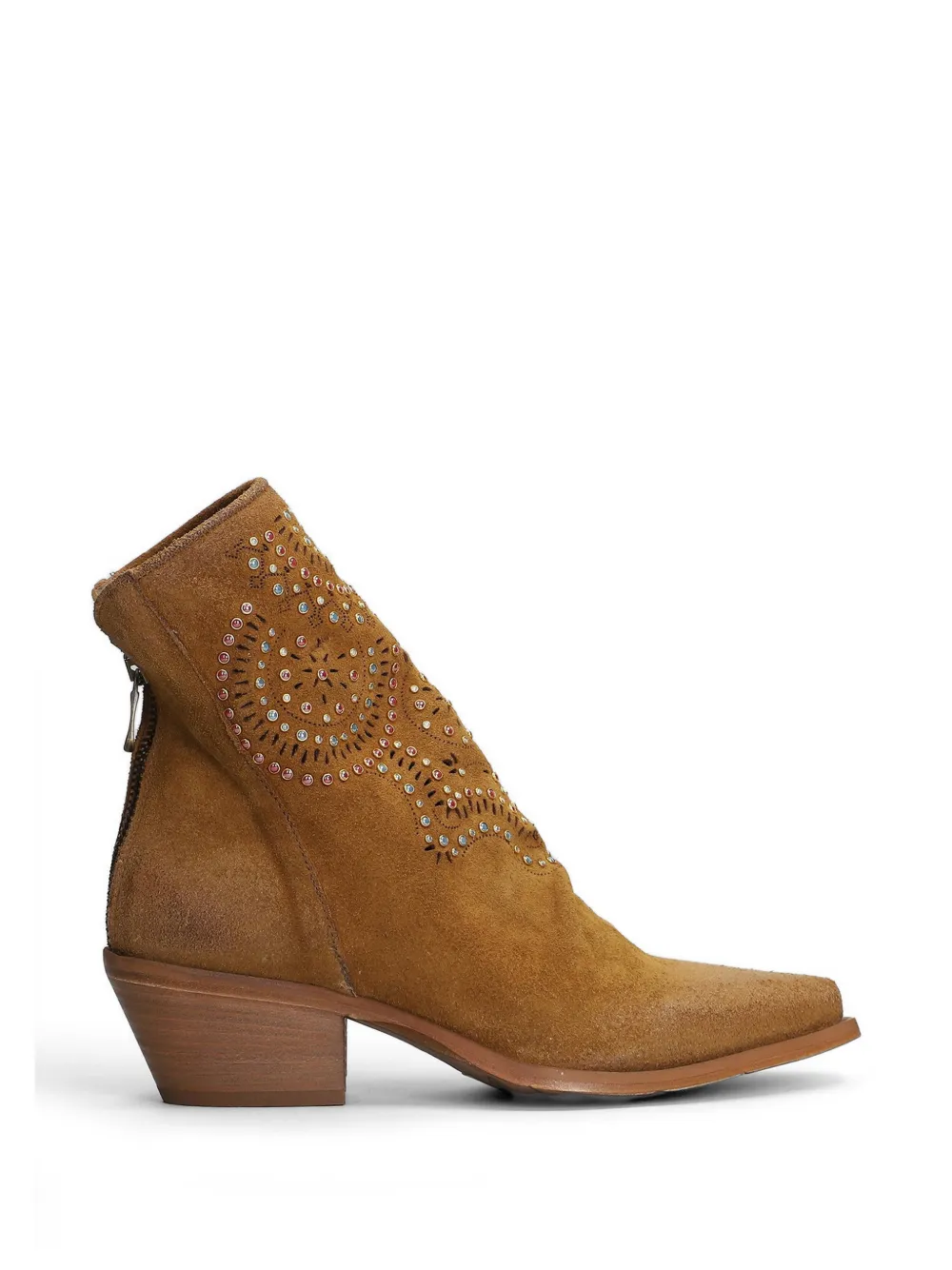 Metisse suede ankle boots Beige