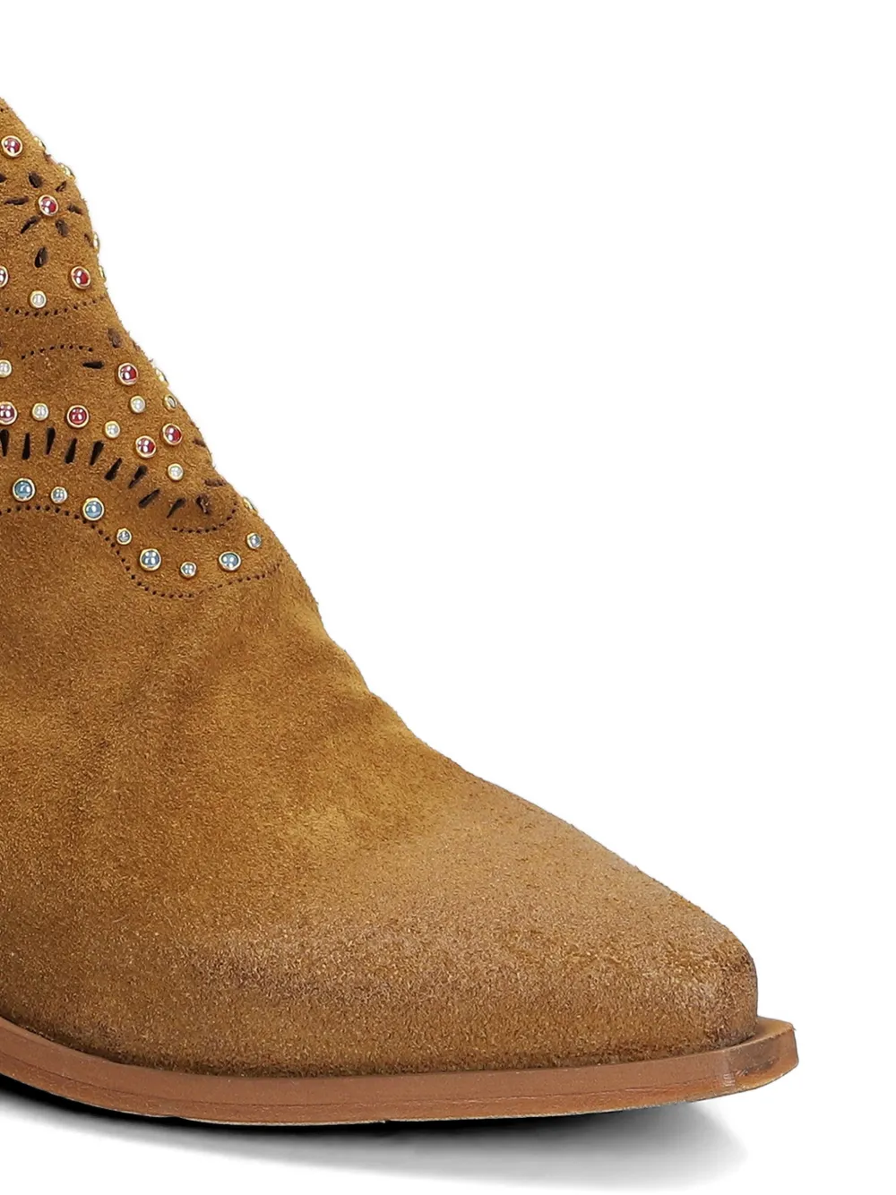 Metisse suede ankle boots Beige