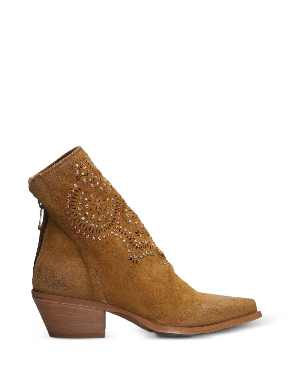 Metisse suede ankle boots Beige