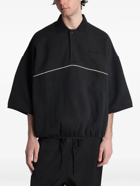 FEAR OF GOD ESSENTIALS piped oversized polo shirt