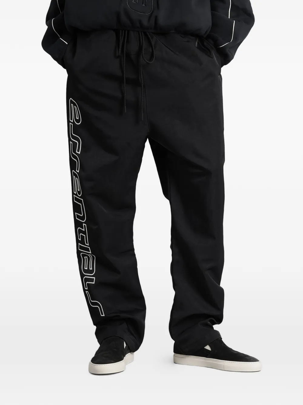 FEAR OF GOD ESSENTIALS logo-print drawstring track pants - Nero