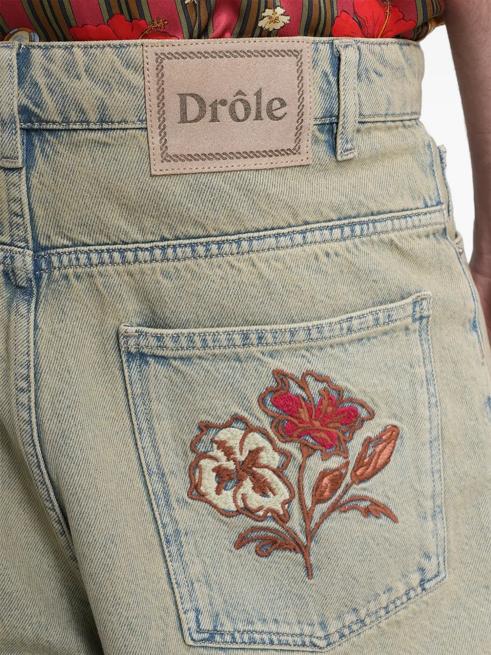 Drôle De Monsieur Denim shorts Blauw