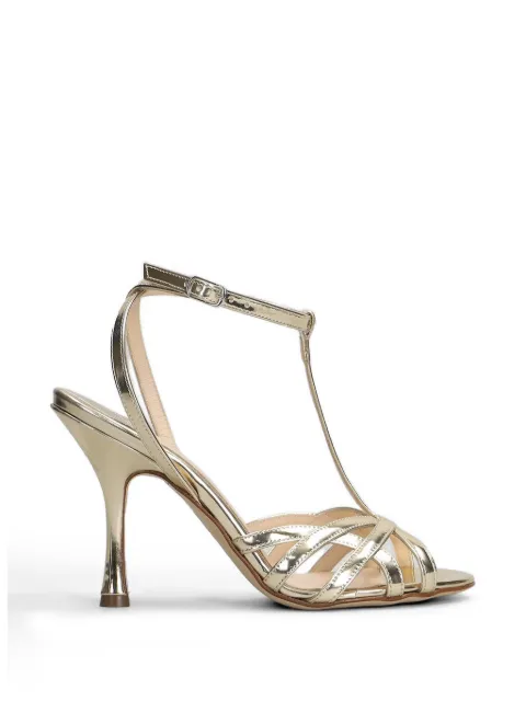 Anna F. metallic T-bar sandals