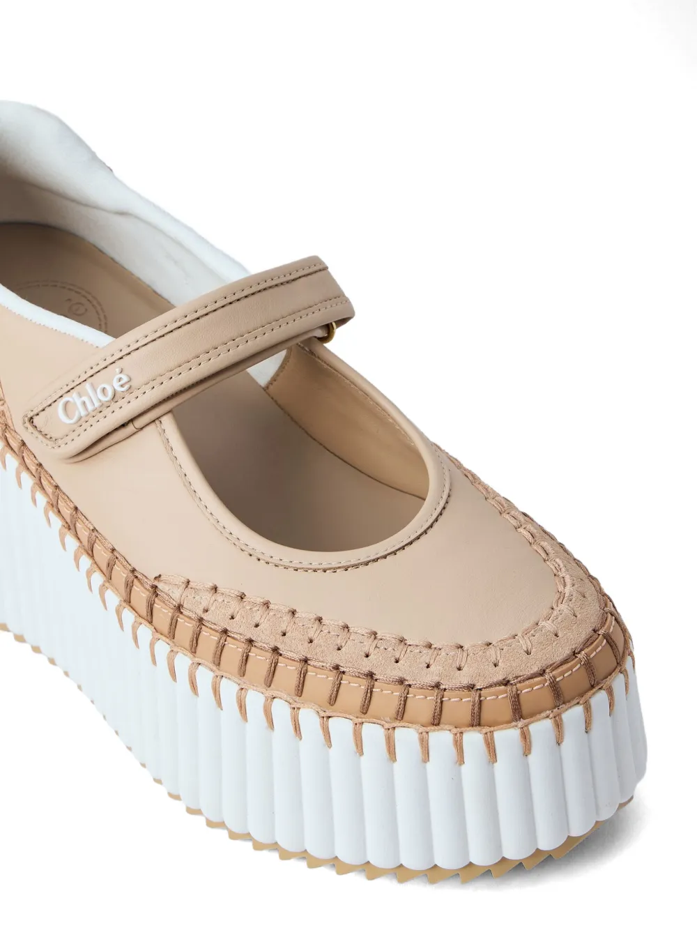Chloé Nama wedge sneakers Beige