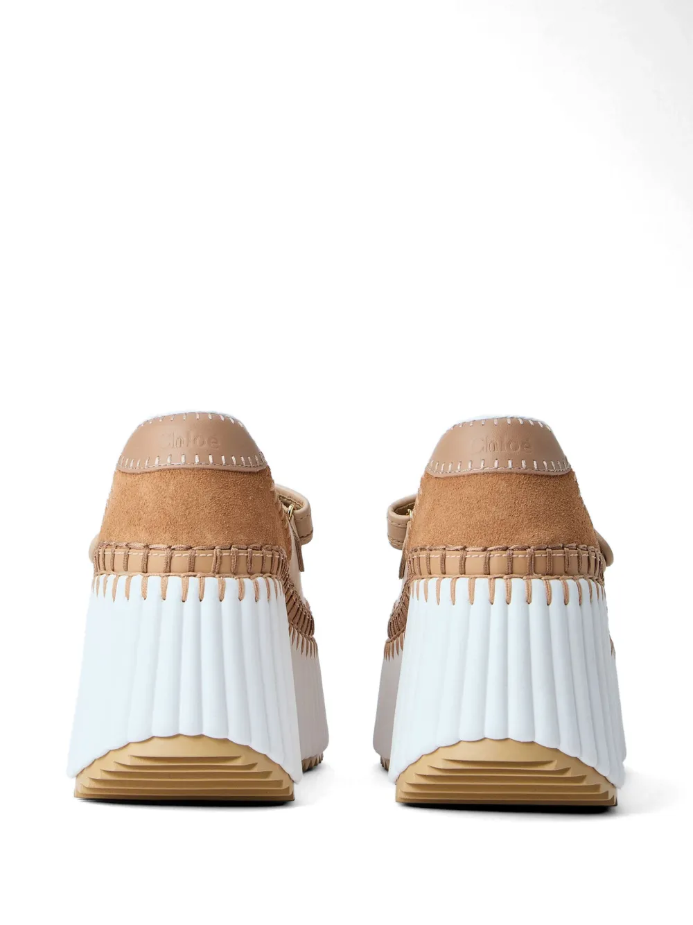 Chloé Nama wedge sneakers Beige