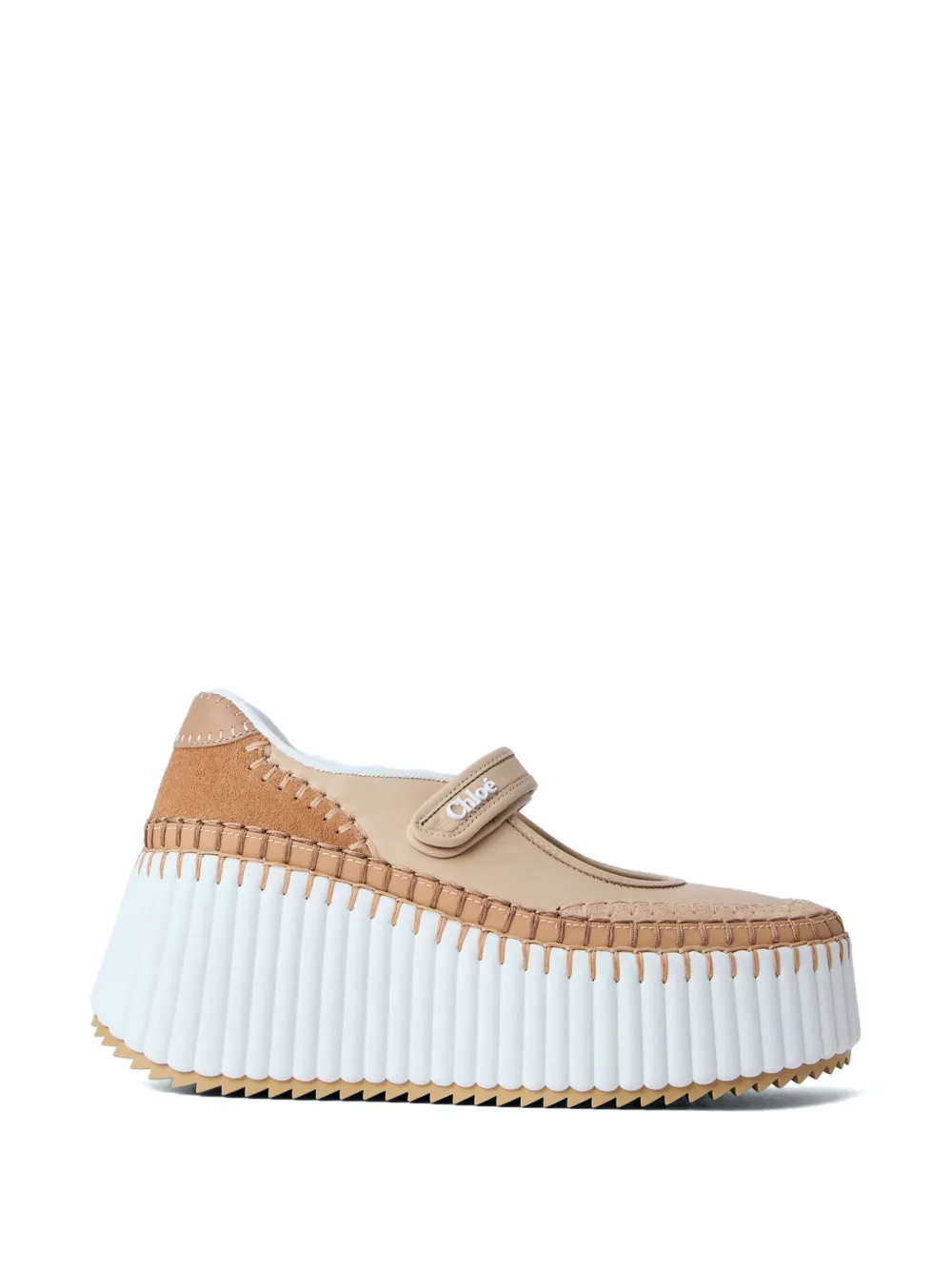 Chloé Nama wedge sneakers Beige