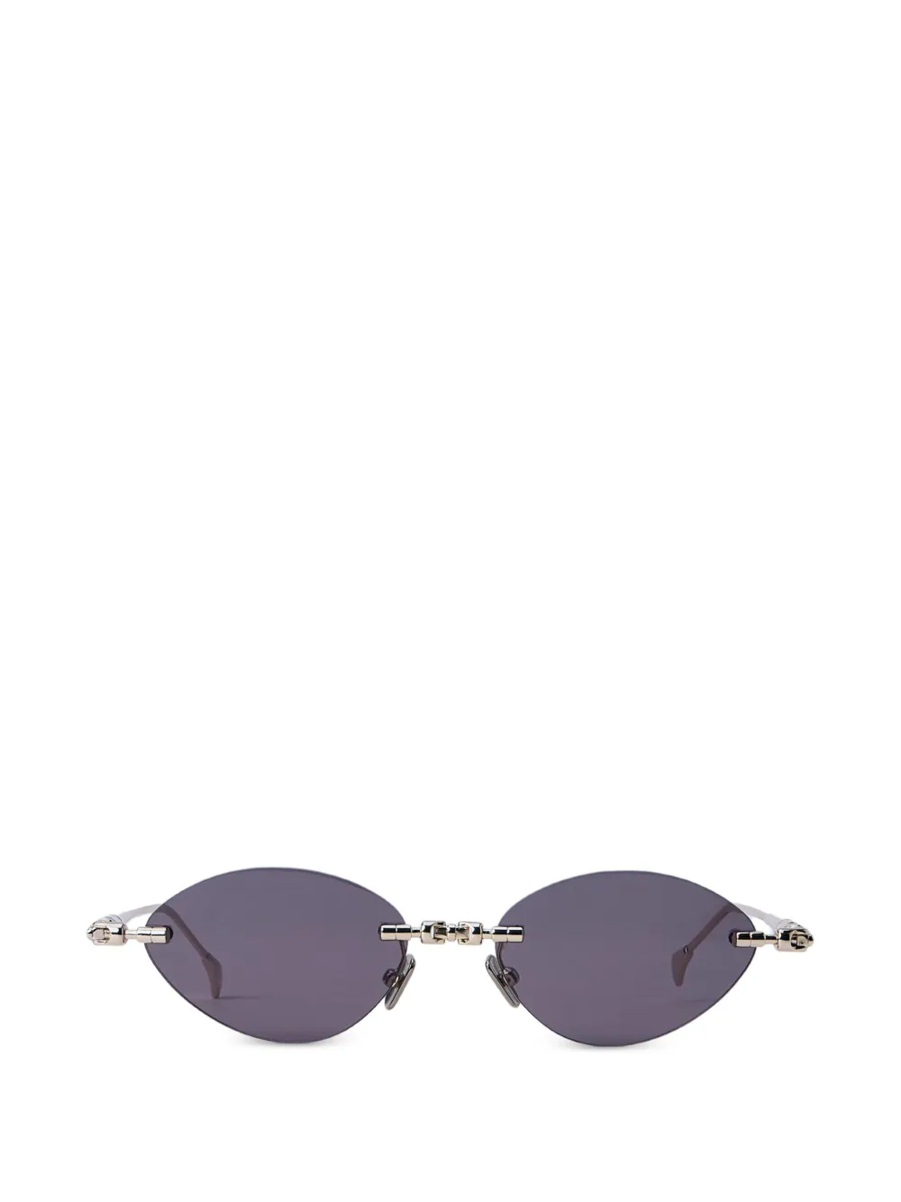 Kuboraum oval-frame sunglasses - Oro