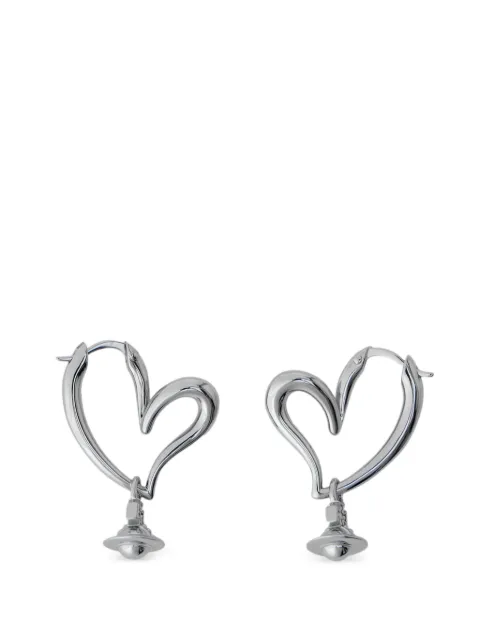 Vivienne Westwood Emily heart-shaped hoop earrings